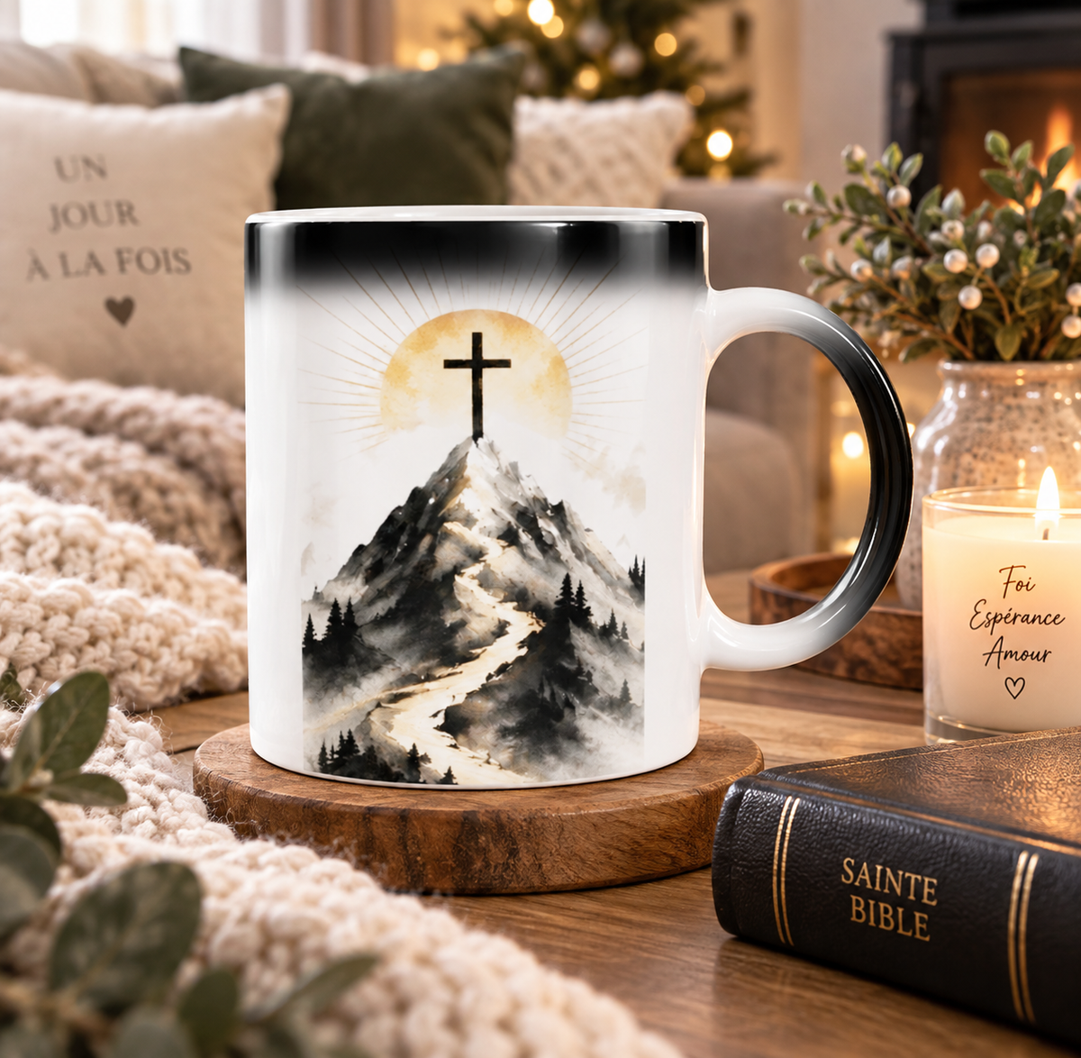 Mug thermoréactif – Foi & Espérance