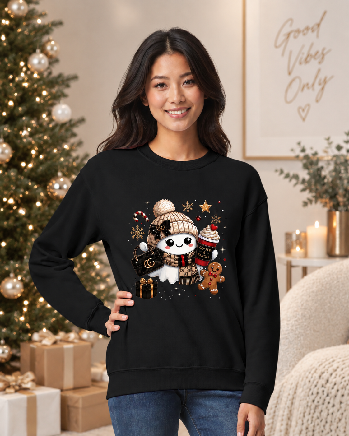 Sweatshirt de Noël – Élégance & Esprit Festif