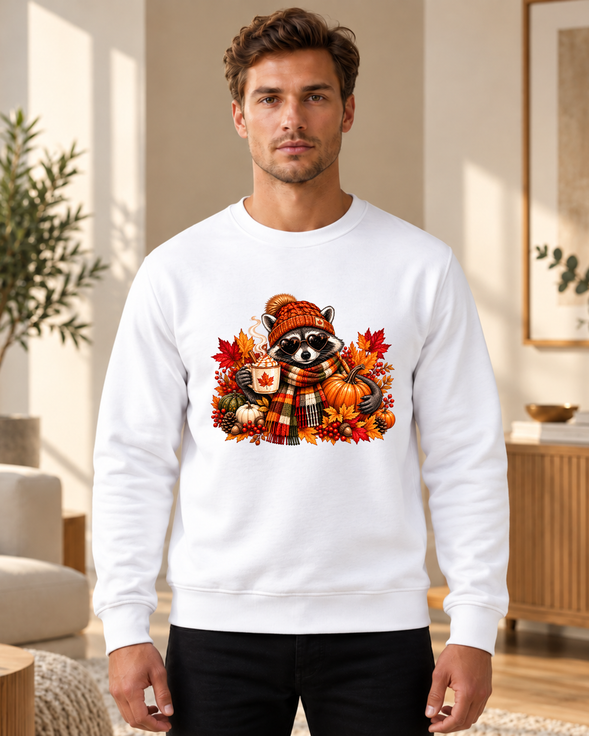 Sweatshirt Automne & Raton Laveur